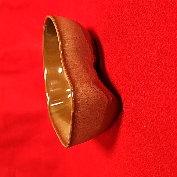 Vintage Frankoma 4N Lazy Bones 24oz Serving Plainsman Speckled Brown - Picture 7 of 7